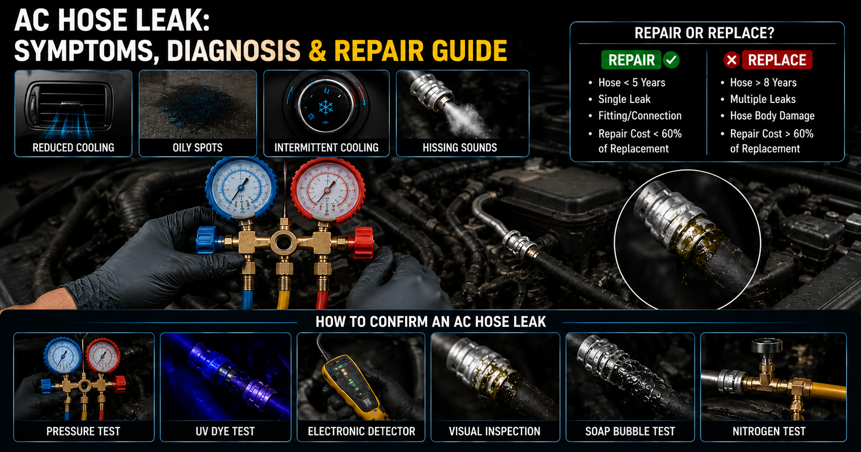 How Much Does AC Hose Replacement Cost?