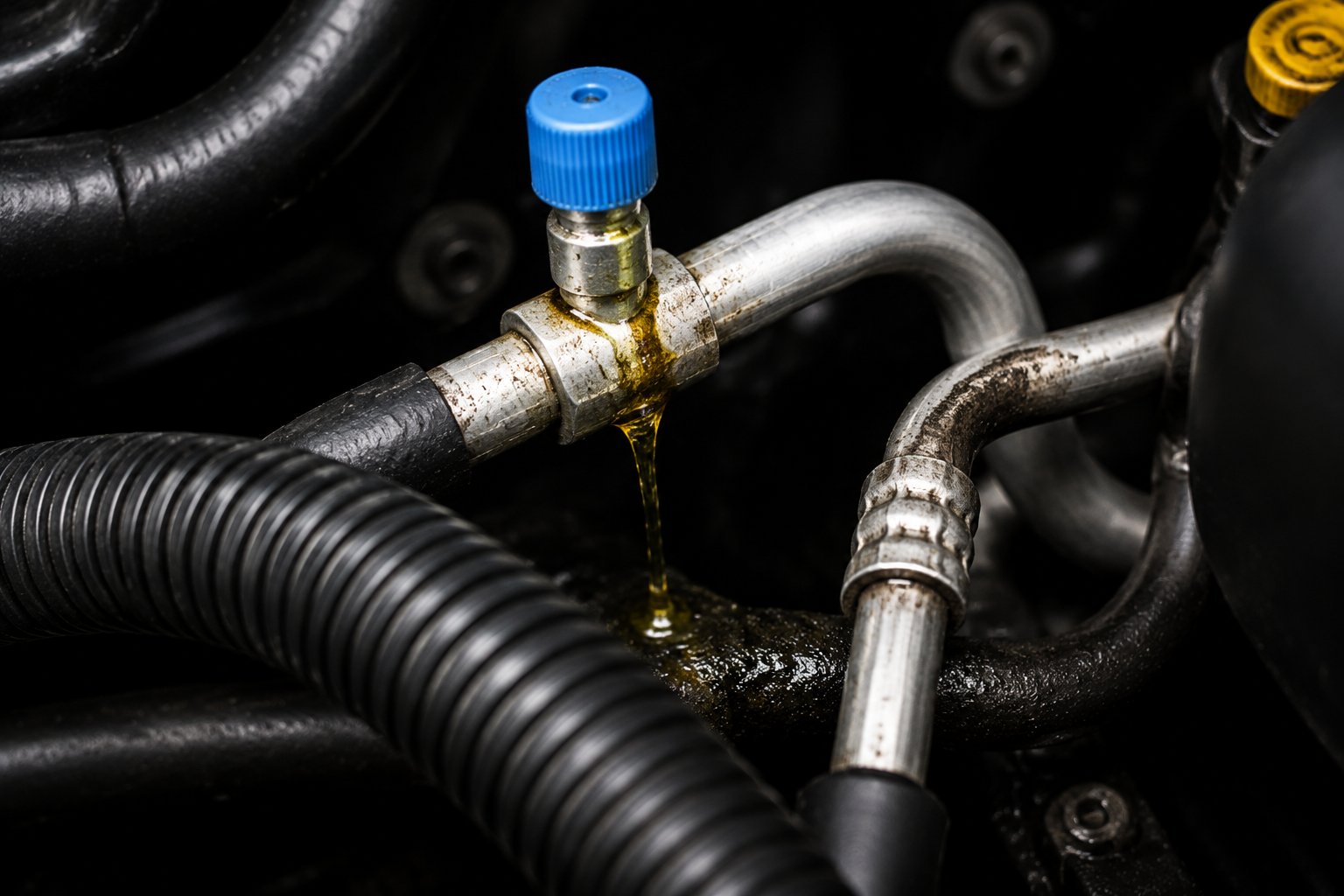 ac hose leak symptoms