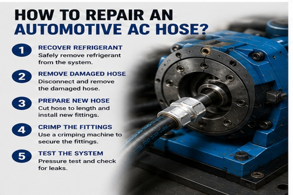 AC hose repair process