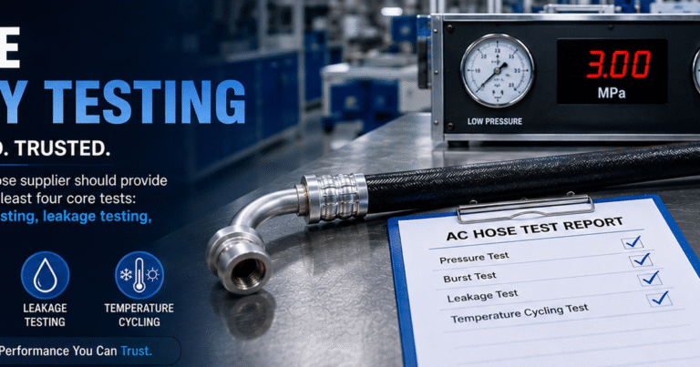 What Quality Tests Should Automotive AC Hose Suppliers Provide?