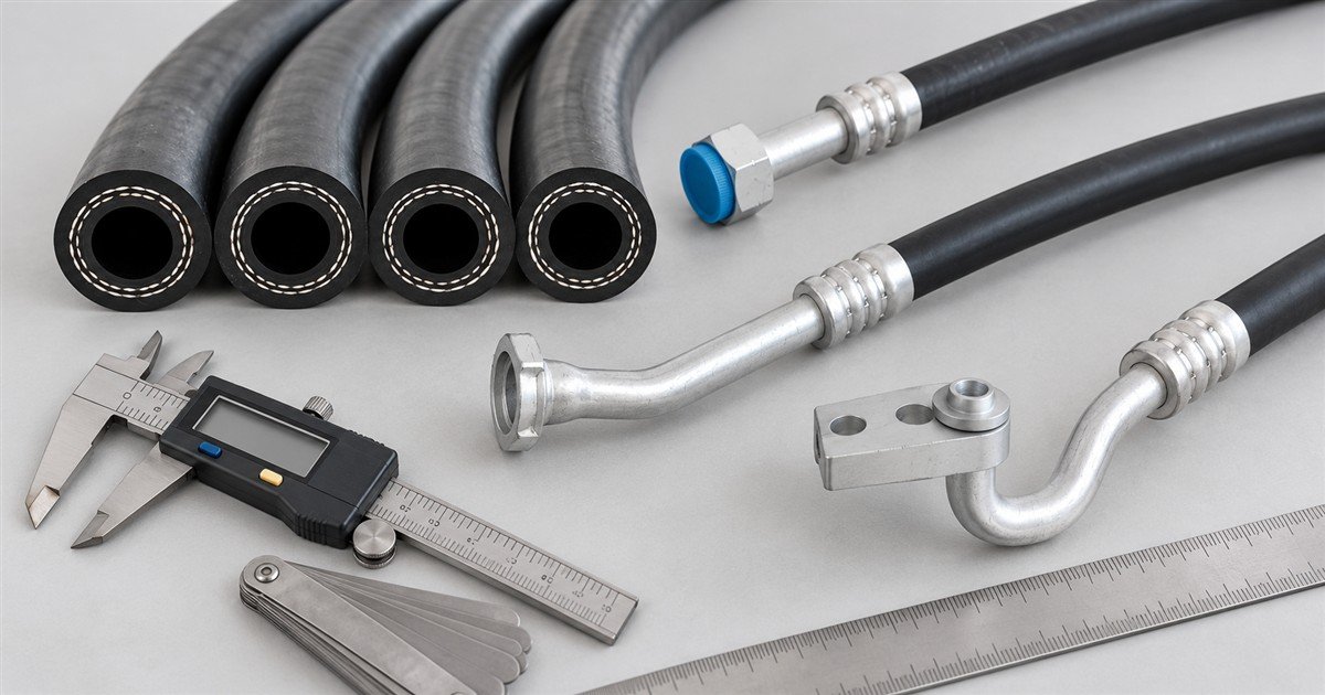 How to Measure an Automotive AC Hose Fitting Correctly?